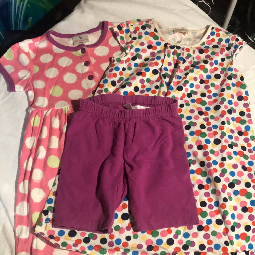Hanna Anderson dresses (2) With matching shorts